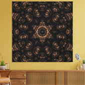 Bronzen Tijdperk Mandala  Canvas Afdruk (Insitu (Woonkamer))