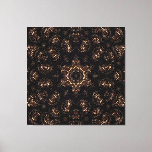 Bronzen Tijdperk Mandala  Canvas Afdruk (Voorkant)