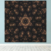 Bronzen Tijdperk Mandala  Canvas Afdruk (Insitu (Houten vloer))