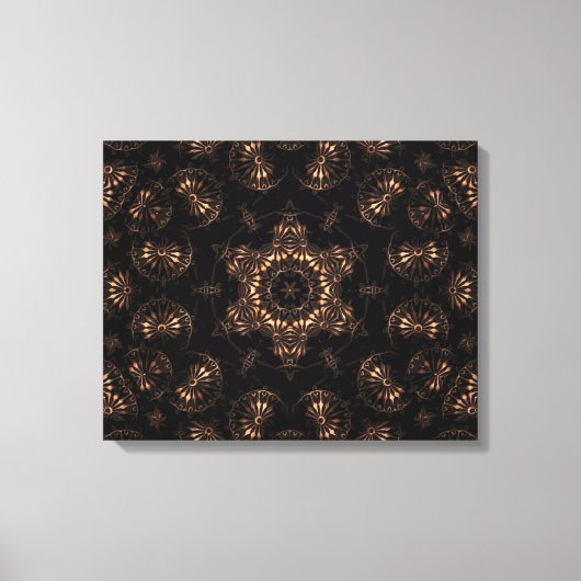 Bronzen Tijdperk Mandala Canvas Afdruk (Voorkant)