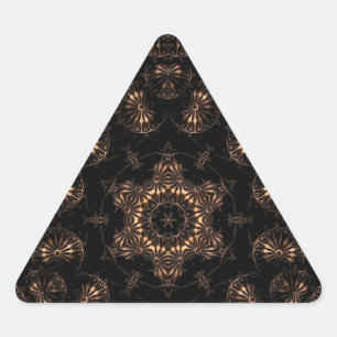 Bronzen Tijdperk Mandala Driehoek Sticker