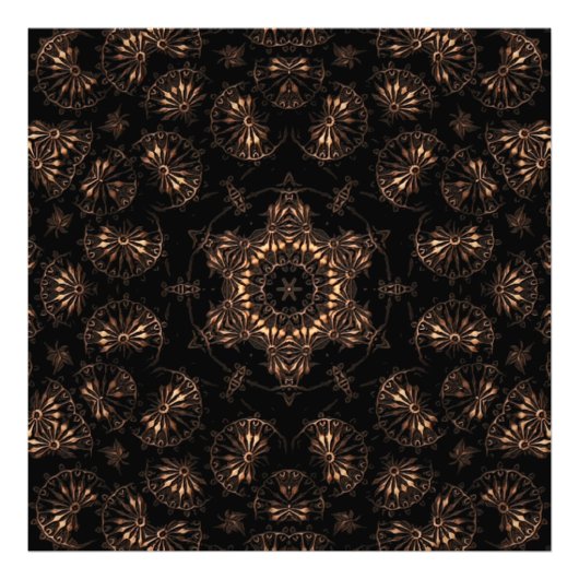 Bronzen Tijdperk Mandala Foto Afdruk (Voorkant)