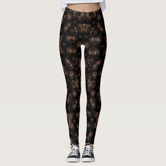 Bronzen Tijdperk Mandala Leggings (Voorkant)
