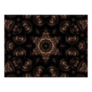 Bronzen Tijdperk Mandala  Perfect Poster