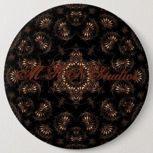 Bronzen Tijdperk Mandala  Ronde Button 6,0 Cm