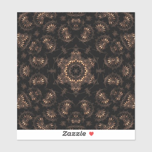 Bronzen Tijdperk Mandala Sticker (Vel)