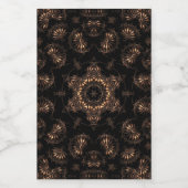Bronzen Tijdperk Mandala Voedselcontainer Etiket (Enkel label)