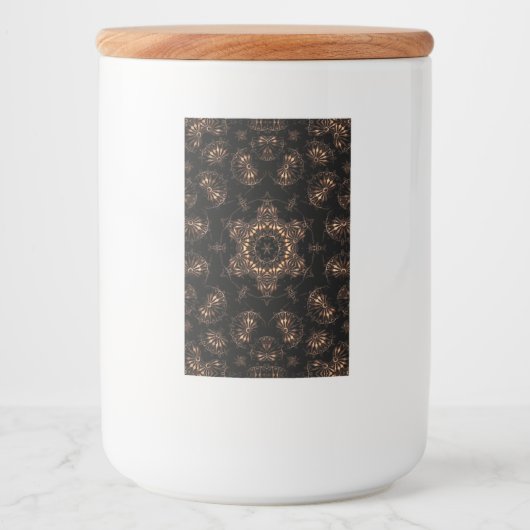 Bronzen Tijdperk Mandala Voedselcontainer Etiket (Voorkant)