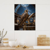 Bronzen Valken Observatorium Poster (Keuken)