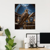 Bronzen Valken Observatorium Poster (Thuiskantoor)
