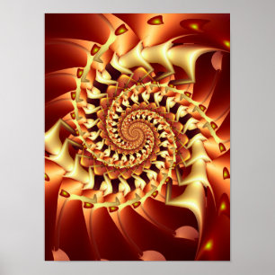 Bronzen Vortex Poster