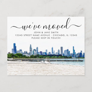 Bronzeville Chicago Moving Announcement Briefkaart