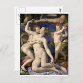 Bronzino: Venus, Cupid, Folly en Time Briefkaart (Voorkant / Achterkant)