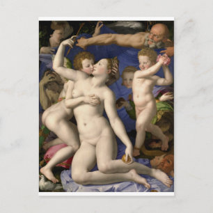 Bronzino: Venus, Cupid, Folly en Time Briefkaart