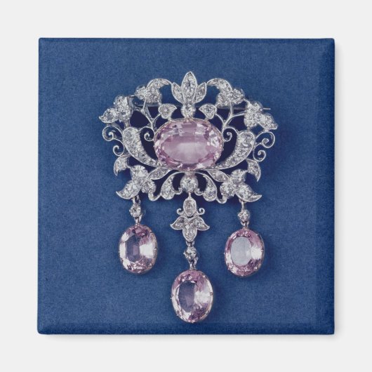 Brooch in de vorm van een bloem, c.1780 magneet (Voorkant)