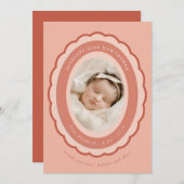 Brooch Keepsaké Faire-part de naissance (Devant / Derrière)