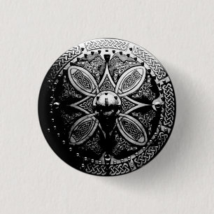 Brooch Targe Pin Ronde Button 3,2 Cm