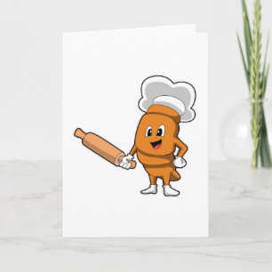 Brood als Cook met rolpin Kaart