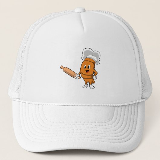 Brood als Cook met rolpin Trucker Pet (Voorkant)