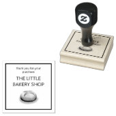 Brood bakkerij dank je tas 	rubberstempel (Gestempeld)