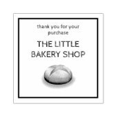 Brood bakkerij dank je tas rubberstempel (Afrduk)