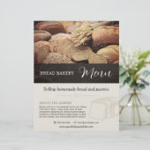 Brood Bakkerij Menu Brochure Flyer Sjabloon (Staand voorkant)