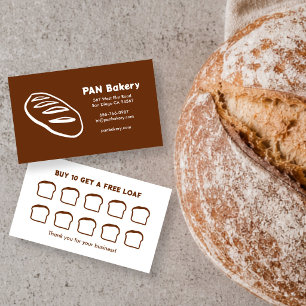 Brood Bakkerij Sourdough Aangepaste Handgetekende Klantenkaartje
