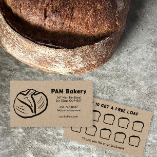Brood Bakkerij Surdeeg Aangepaste Handgetekende Be Klantenkaartje