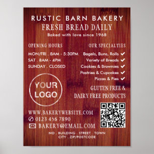 Brood bord, bakkerijen, bakkerijwinkel, Adverteren Poster