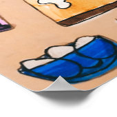 Brood-brood afdrukken poster (Hoek)