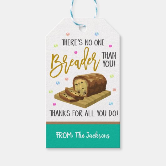 Brood cadeau Labels Cadeaulabel (Voorkant)