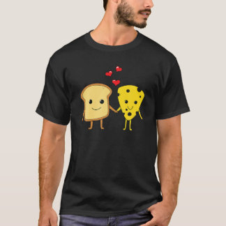 Brood Cheddar Couple Foodie Food Sand T-shirt