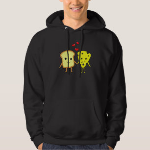 Brood Cheddar Couple Foodie Food Sandwich M Hoodie