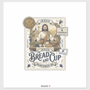 Brood En Beker Jezus Communie Christelijk Geloof V Sticker