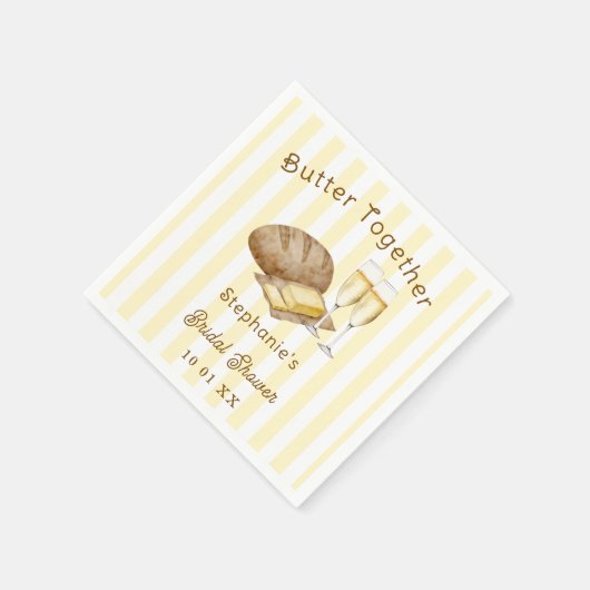 Brood en Boter Bruidsfeestje Servet (Hoek)
