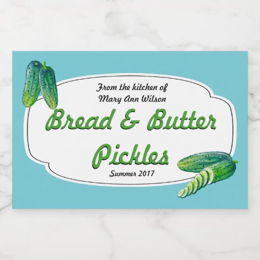 Brood en boterplukkers voedselcontainer etiket (Enkel label)