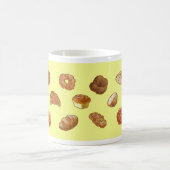 Brood- en gebak-patroon mok - geel (Center)