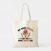 Brood en Rozen Canvas tas (Achterkant)