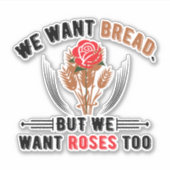 Brood en rozen sticker (Voorkant)