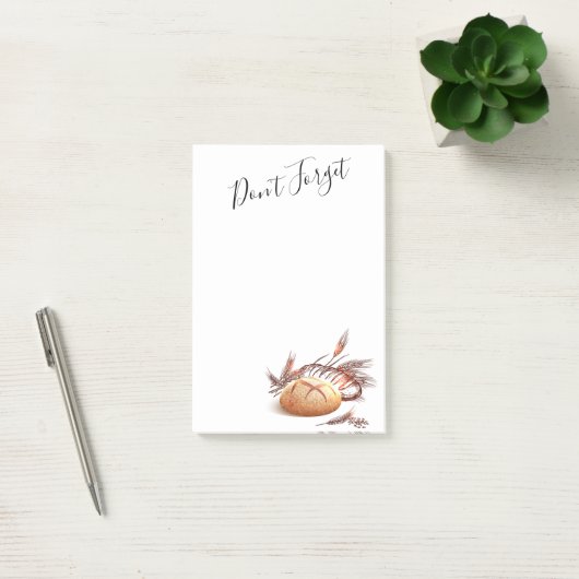 Brood en tarwe post-it® notes (Kantoor)