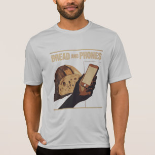Brood en telefoons – moderne essentials t-shirt