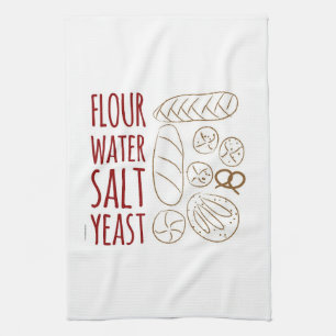Brood Ingrediënten Tea Towel Theedoek