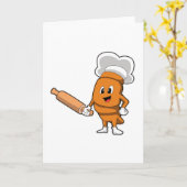 Brood koken met deegroller kaart (Gele Bloem)