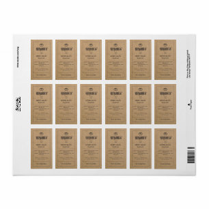 Brood Label Bruin Kraft Paper Bakkerij