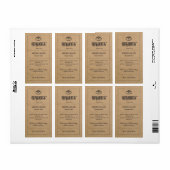 Brood Label Bruin Kraft Paper Bakkerij (Full Sheet)