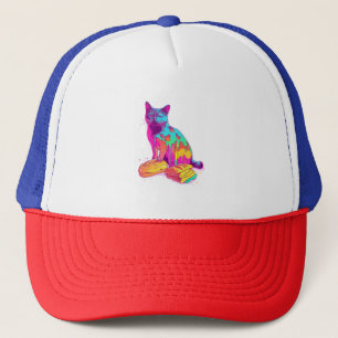 Brood Meowphosis – Glitchy Funny Cat Meme Trucker Pet