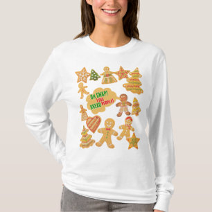 Brood met kreupelbrood met een lelijke kerstkeuken t-shirt