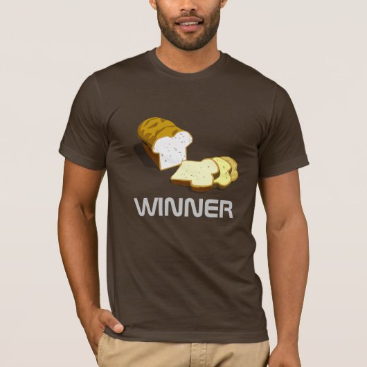 Brood met winnaar t-shirt (Voorkant)