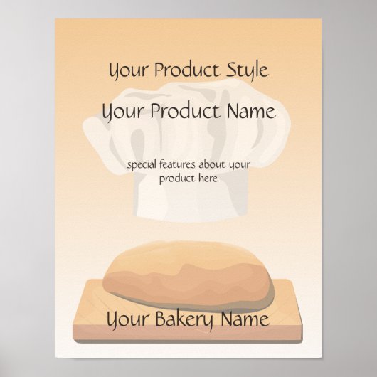 Brood-productgebak Poster (Voorkant)