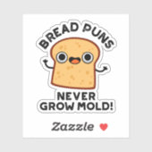 Brood Puns groeit nog nooit kruimel Sticker (Vel)